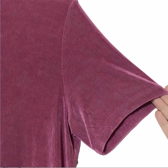 Vintage 90’s Slinky Mockneck Blouse Dress Barn - Picture 5 of 10